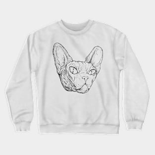 Evil Cat Ink Sketch Crewneck Sweatshirt